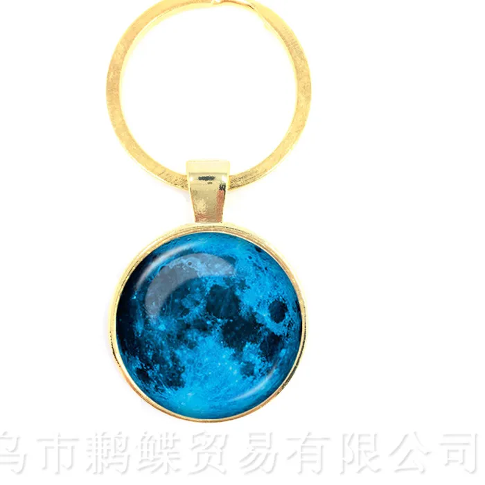 Authentic Galaxy And Star Keychains Nebula Space Jewelry Planets Colorful Galaxy Star Spcace Women Men keyring