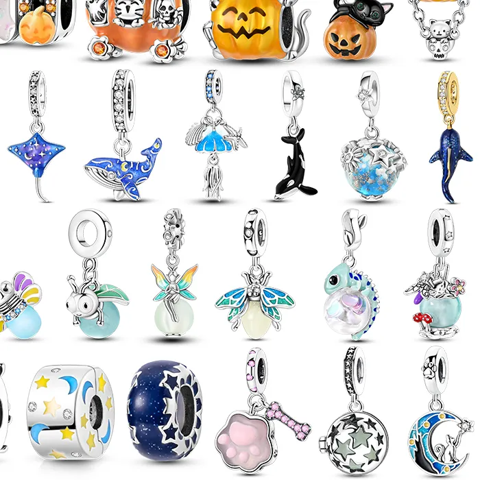 Authentic Harvest Protection and Cosmic Guidance: Sterling Silver Luminous Pumpkin Charm