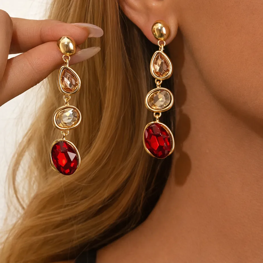 Authentic Gentle Socialite Feng Caibao Pendant Earrings, Banquet Earrings, Valentine's Day, Photos, And Accessories