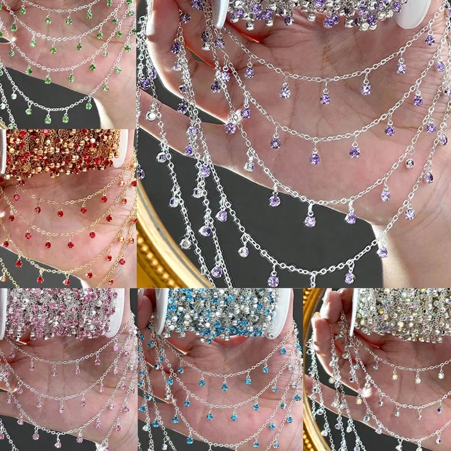 Authentic Luminous Trails of Celestial Light: Sacred Rhinestone Alchemical Chains