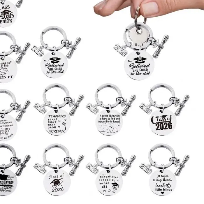 Authentic Class Of 2026 Graduation Keychain Keepsake Pendant Farewell For Nursing Law Students Birthday Souvenir Acce