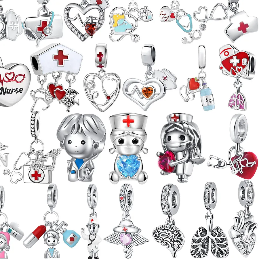 Authentic Anatomical Heart and Mind Sterling Silver Talisman