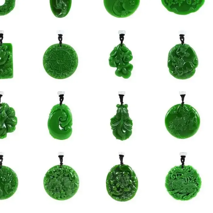 Authentic Pixiu Green Hetian Jade Pendant Guanyin Necklace Necklaces Gift Gifts Women Natural Real Jewelry Designer Talismans Gemstones