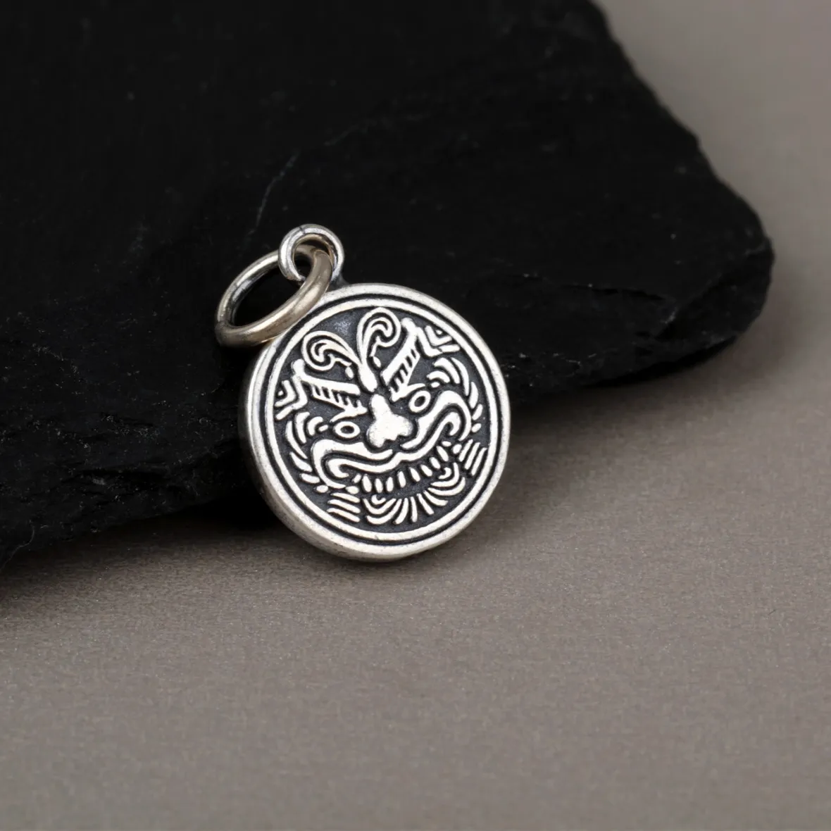 Authentic 100% 925 Silver Pixiu Pendant 925 Sterling Good Luck Pixiu Charm Pendant Lucky Beast Small Pendant