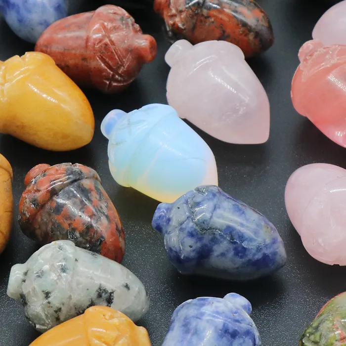 Authentic The Enchanted Acorn: A Natural Gemstone Talisman for Spiritual Growth and Home Blessing