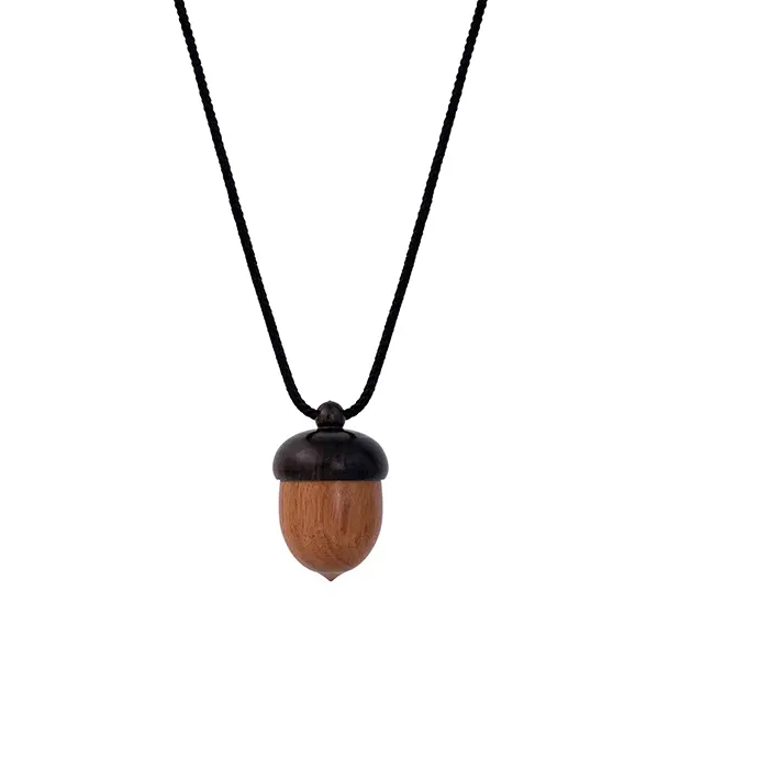 Authentic Creative Openable Acorn Pendant Long Necklaces Choker For Women Men Niche Sweater Chain Jewelry