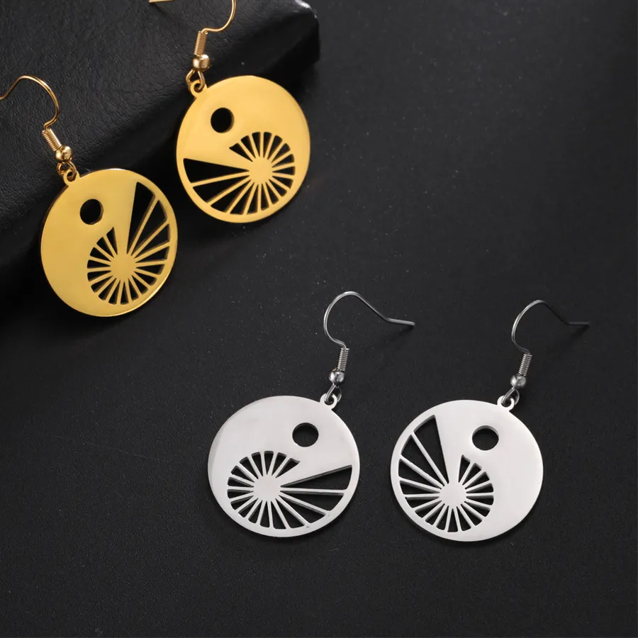 Authentic Sacred Harmony: Fibonacci Yin Yang Earrings - Harmony in Proportion