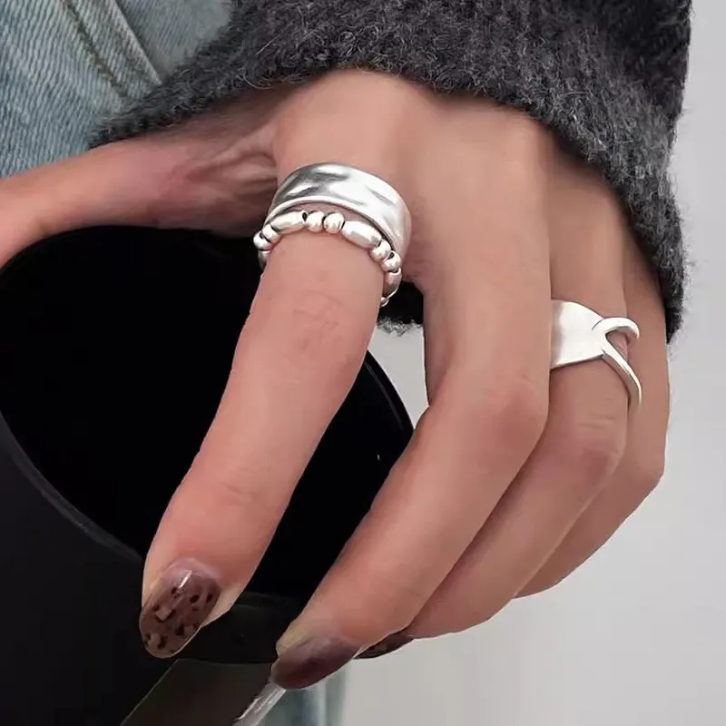Authentic Labyrinth of the Soul - Sterling Silver Geometric Talisman Ring