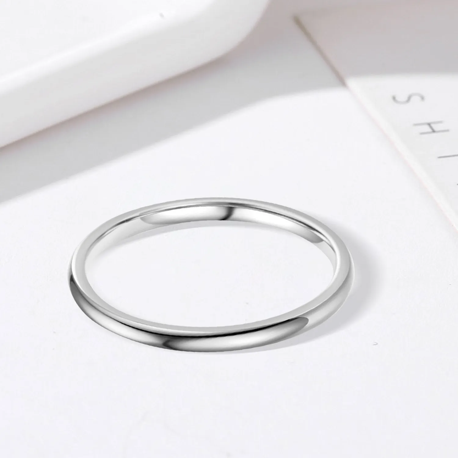 Authentic Ring Size 6/7/8/9/10/11/12 Brushed Simple Silver Color Ring Men Minimalist Wedding Band Engagement Rings Women Male Jewelry