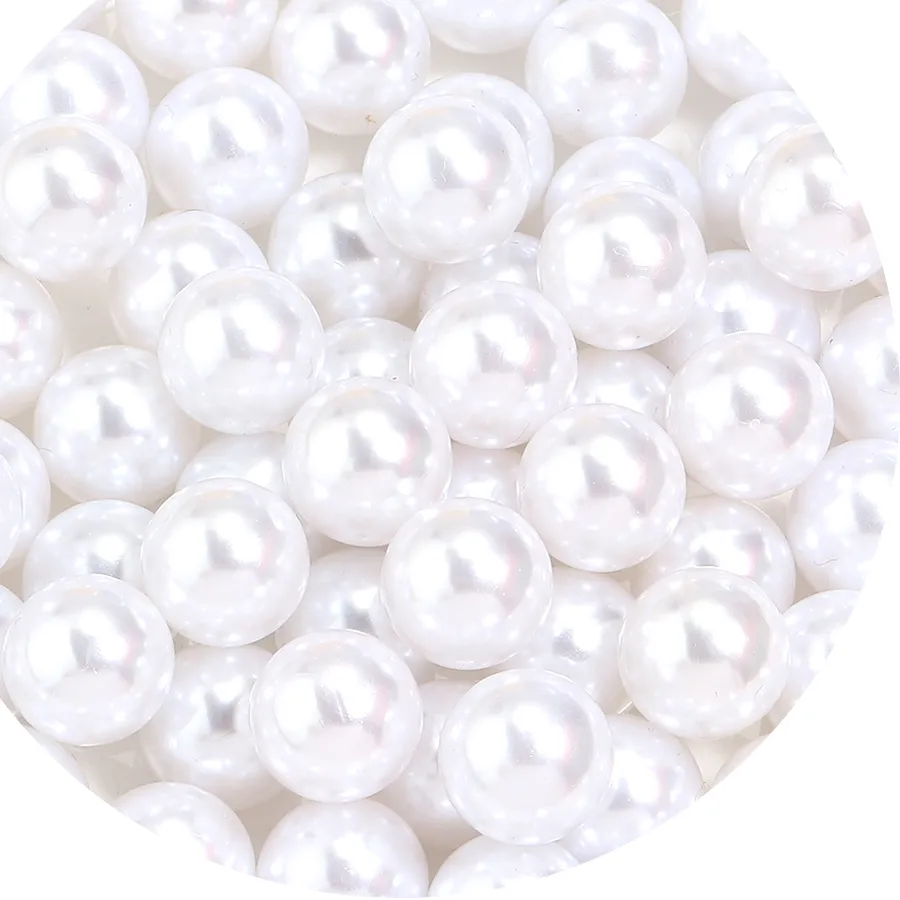 Authentic Luminous Harmony: Pure White Imitation Pearl Spacers