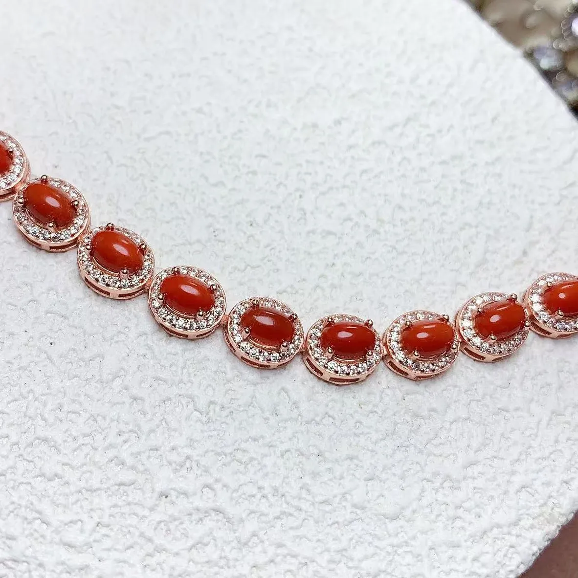 Authentic KJJEAXCMY Boutique Jewelry Women's Bracelet 925 Pure Silver Natural Red Coral Wedding Party Birthday Year