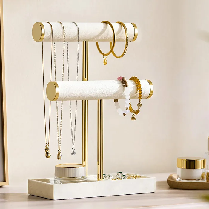 Authentic Multi-Functional Two-Level T-Style Bangle Stand for Bracelet, Bangle & Jewelry storage