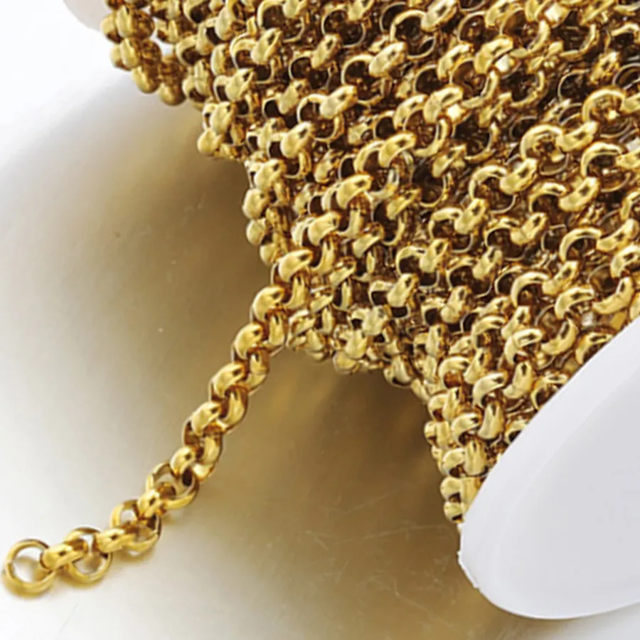 Authentic The Infinite Weaver: Sacred O-Link Gold-Tone Chain