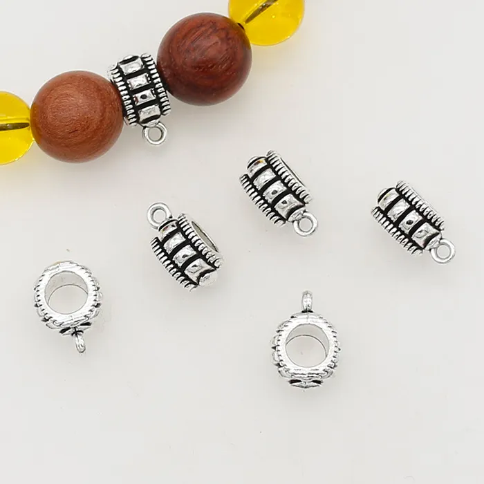 Authentic Ancient Tibetan Weaver Connectors - Sacred Geometry Bead Clasps for Talisman Crafting