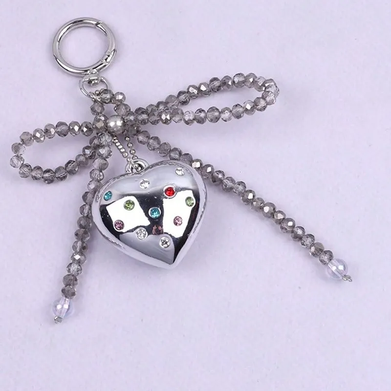Authentic Sacred Radiance: Crystal Beaded Keychain of Unconditional Love