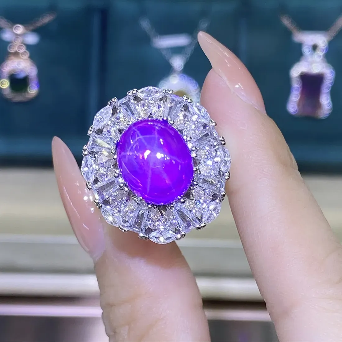 Authentic Amethyst Serpent's Eye Ring Embrace Inner Wisdom