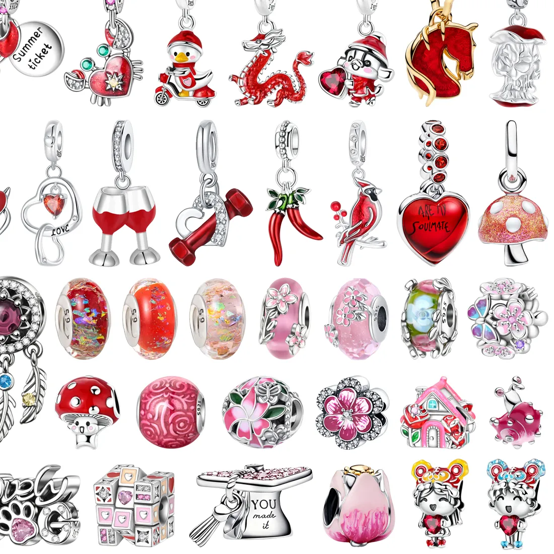 Authentic The Aviary of Affection: Sacred Silver and Glass Charms of Devotion