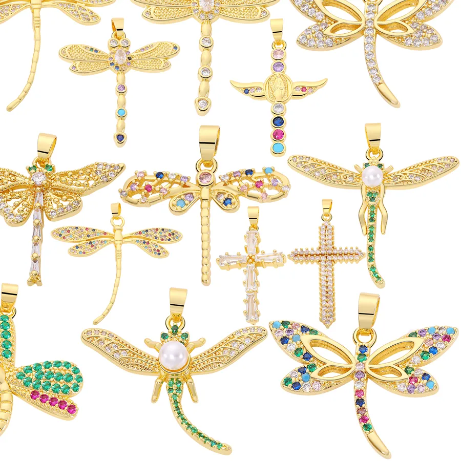 Authentic Sacred Icons of Light: 18K Gold-Plated Celestial and Devotional Charms