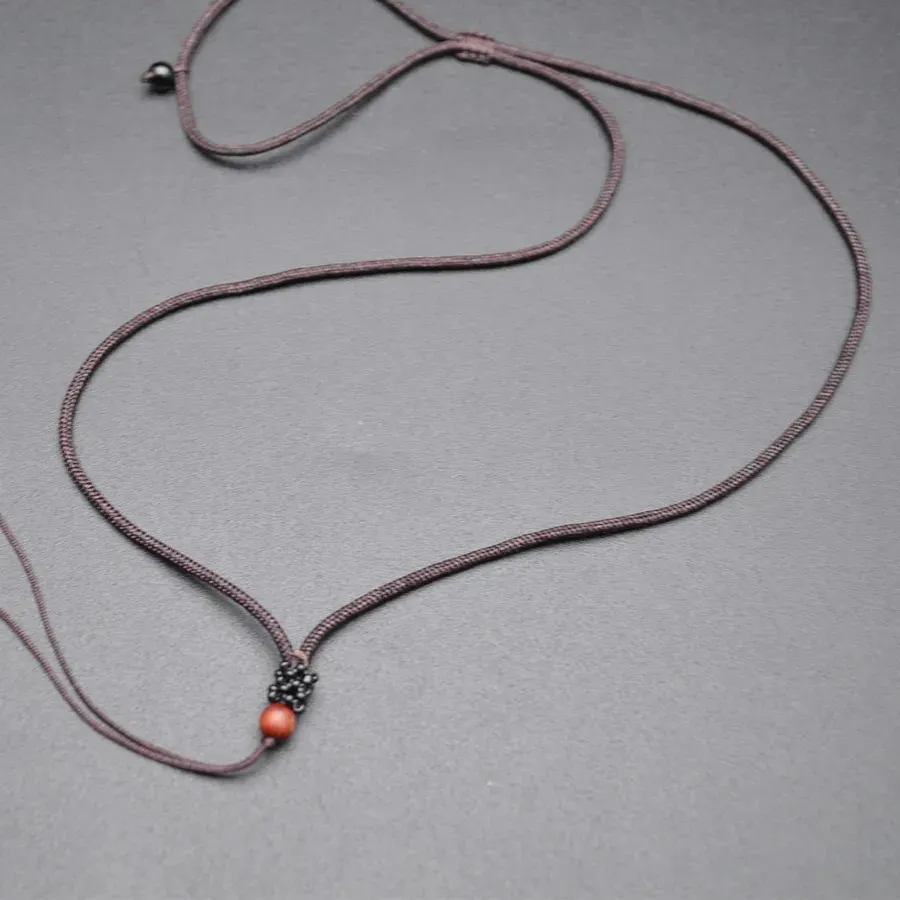 Authentic 10pc Coffee Brown Color 64cm Length Adjustable Necklace Cord Thread Jewelry Making Supplies