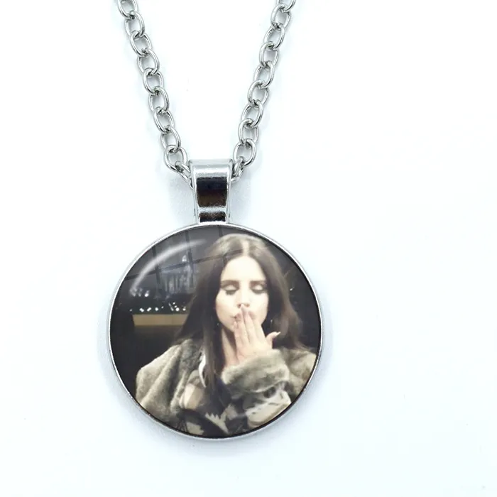 Authentic The Melancholy Muse Cabochon Pendant in Roseate Leather