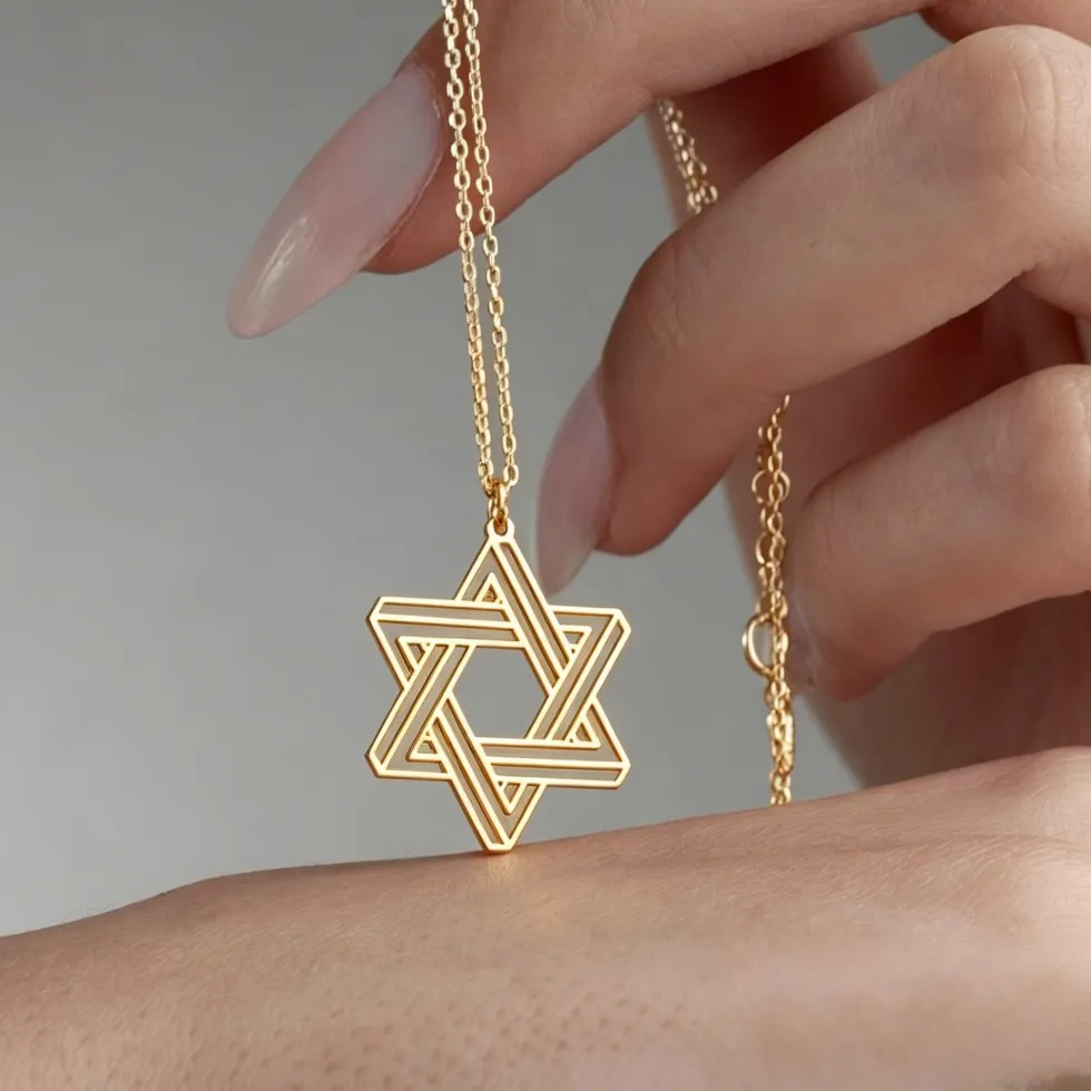 Authentic Radiant Shield of the Heavens Star of David Golden Talisman