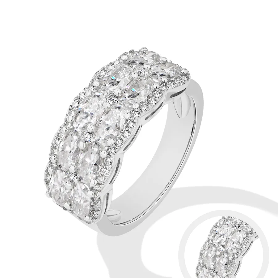 Authentic Enchanted Harmony: Oval Moissanite Resonance
