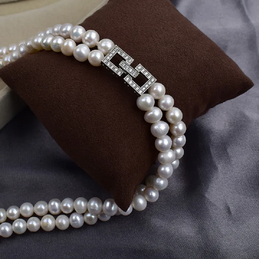 Authentic Radiant Labyrinth of the Tides Double Row Pearl Talisman