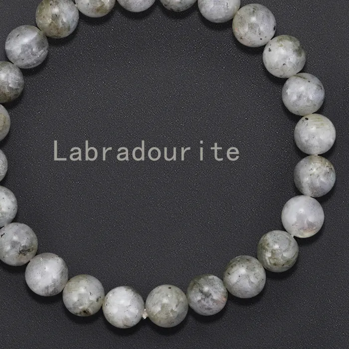 Authentic Labradorite Aurora Veil Bracelet - Mystical Flash Stone Aura Talisman