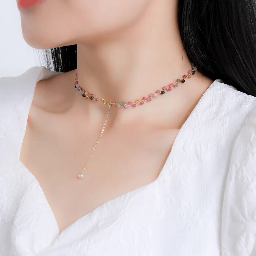 Authentic Celestial Alchemist Stone Choker - Sacred Amethyst, Fluorite, and Tourmaline Manifestation Amulet