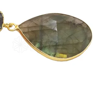 Authentic WT-E675 WKT 2025 Beautiful and Retro labradorite Droplet shape Earrings trend jewelry INS Earrings wedding party women hot