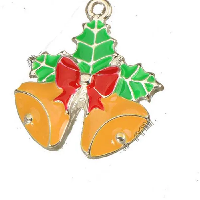 Authentic 20pcs Keychains Charms Pendants For Jewelry Christams Handcrafts Suspension Bowknot Metal Enamel Wholesales Diy Accessories Make