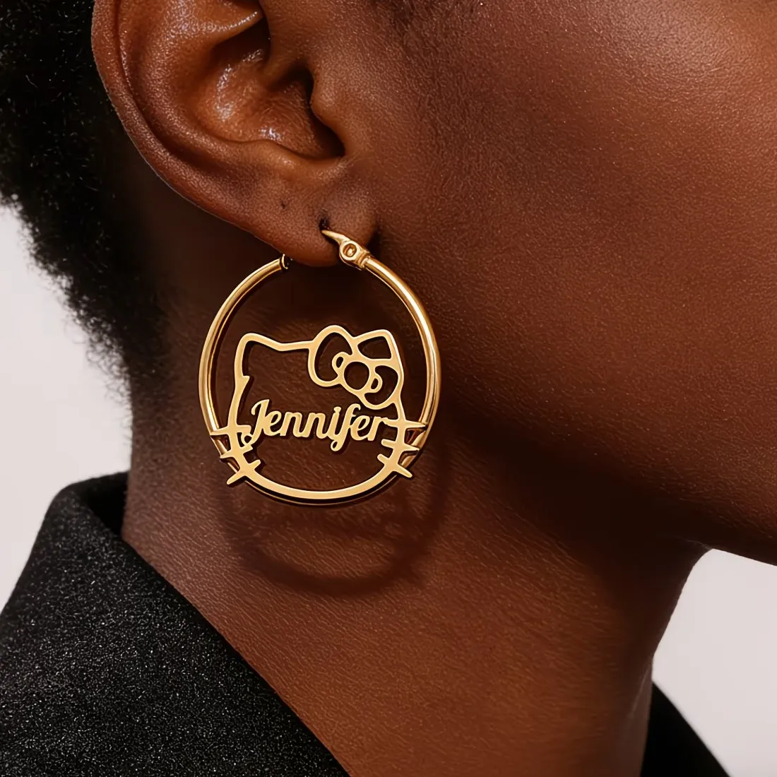 Authentic Celestial Icon Hoops - The Ethereal Guardian of Inner Child Wisdom