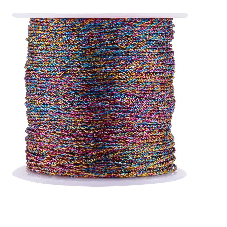 Authentic The Weaver’s Luminous Thread: Celestial Metallic Cord for Sacred Creations