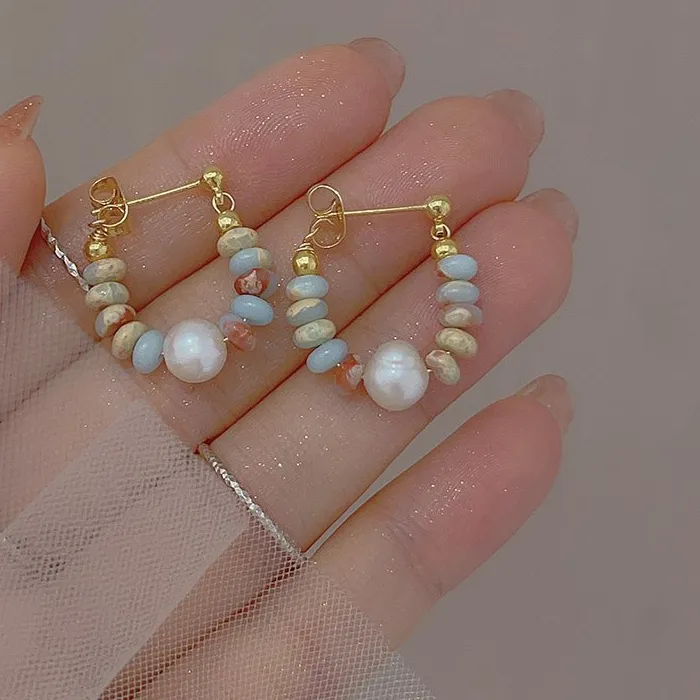 Authentic New Style Natural Freshwater Pearl 14K Gold Filled Ladies Stud Earrings Jewelry For Women Anti Allergy Birthday Gifts Cheap