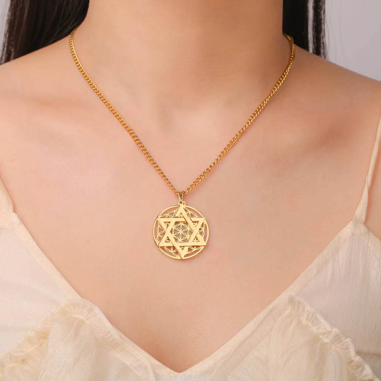 Authentic Blossoming Divinity - The Celestial Flower of Life Necklace