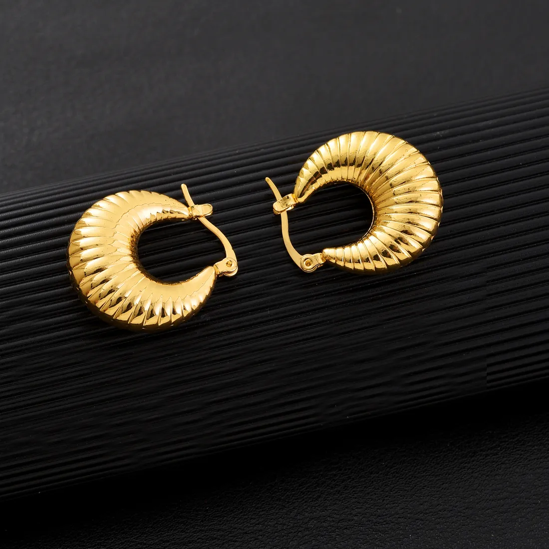 Authentic Arab Golden Color Earrings Ethiopian Eritrean African Jewelry Gifts For Girls #080