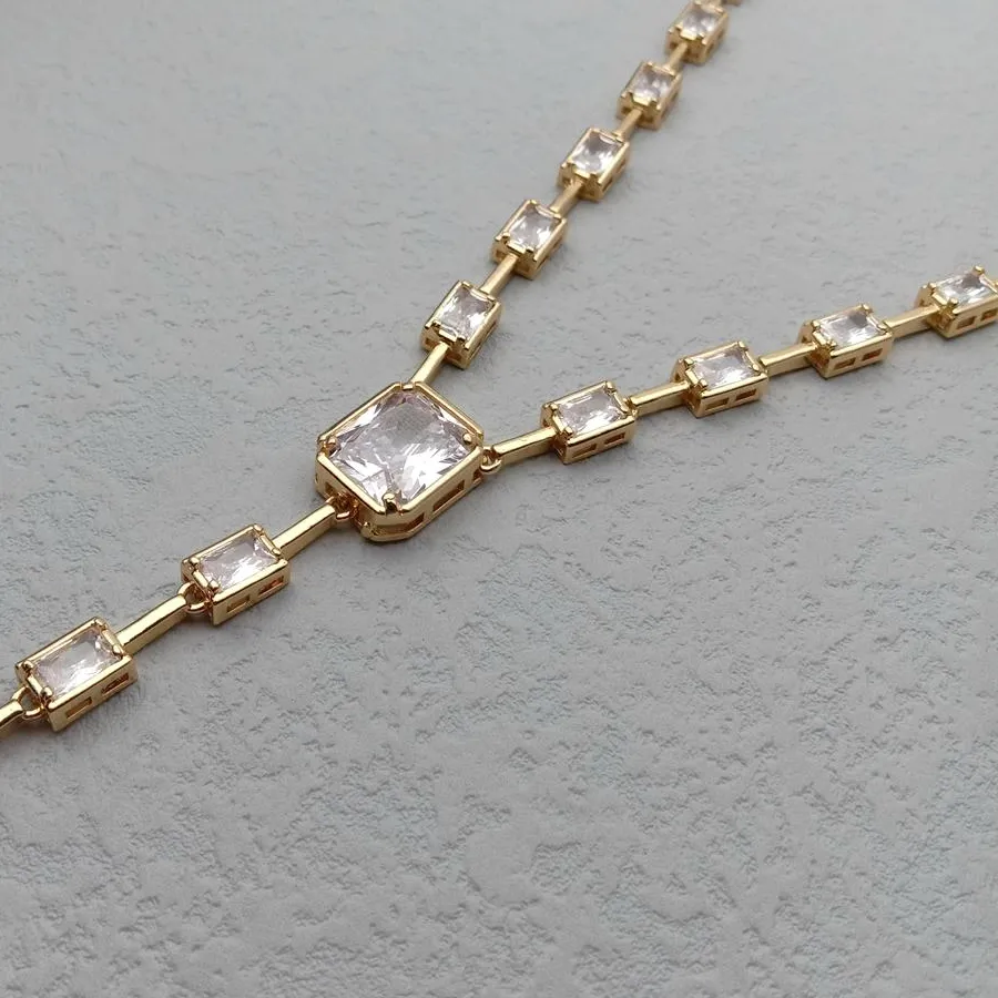 Authentic Luminous Tide: The Keshi Pearl Rectangular Radiance Amulet
