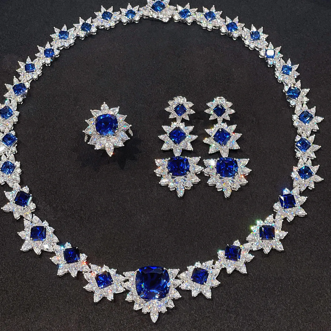 Authentic The Sovereign Azure Tide: Royal Blue Sapphire and Gold-Plated Silver Talisman