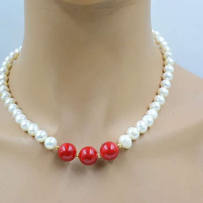 Authentic 8MM classic natural freshwater pearl necklace. 100% natural cultured pearls. Place of Origin: Taihu Lake Pearl, China 18"