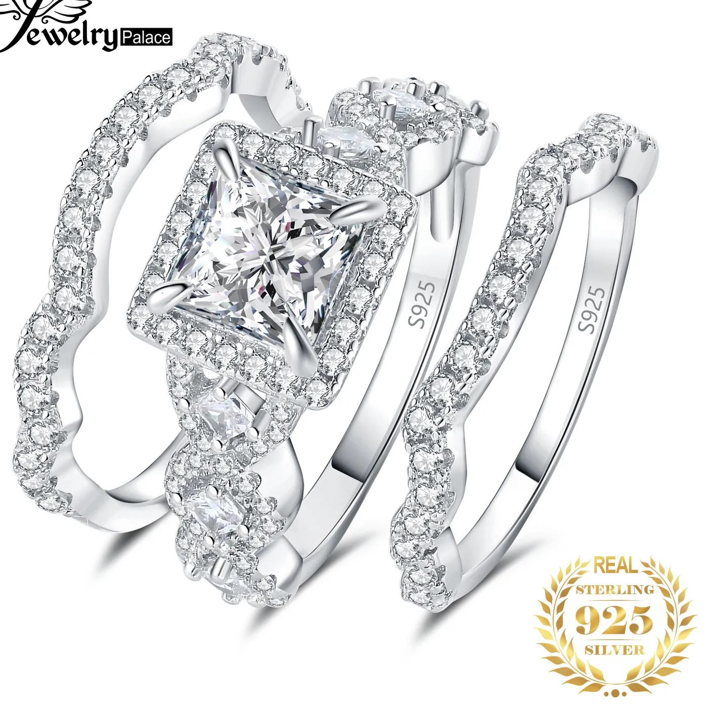 Authentic The Sovereign Halo: A Triad of Eternal Union in Sterling Silver
