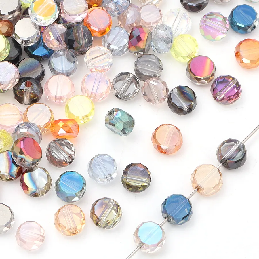 Authentic Prismatic Light Weavers - 30-Piece Faceted Crystal Spacer Amulets for Personal Alchemy