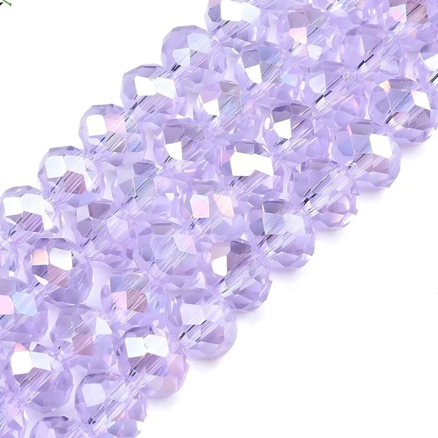 Authentic Rainbow Bridge of Abundance: 20 Strands of Multicolor Glass Beads