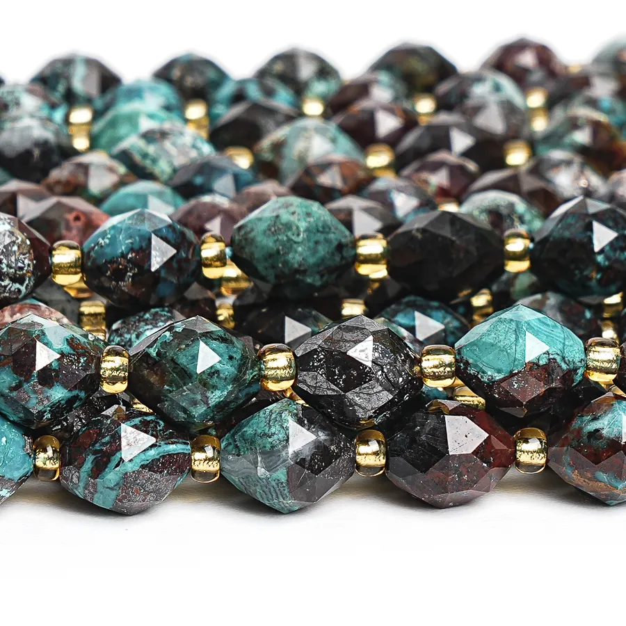 Authentic Natural Chrysocolla Beads Strands Gemstone Beads 6/8mm Faceted For Jewelry Making Bracelets Necklace DIY Accessorries