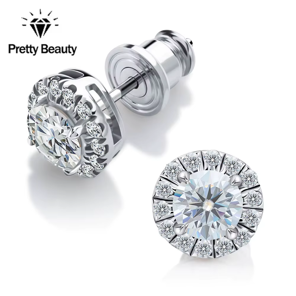 Authentic Celestial Halo Moissanite Radiance Studs