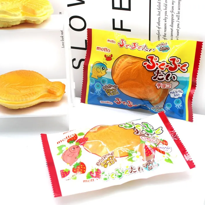 Authentic Simulation Food Fish Foam Bag Accessories Food Keychain Pendant 6 Random Delivery Bags Can Be Selected