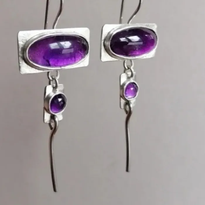 Authentic Celestial Violet Amulet Dangles: Ancient Echoes of the Mystic Soul