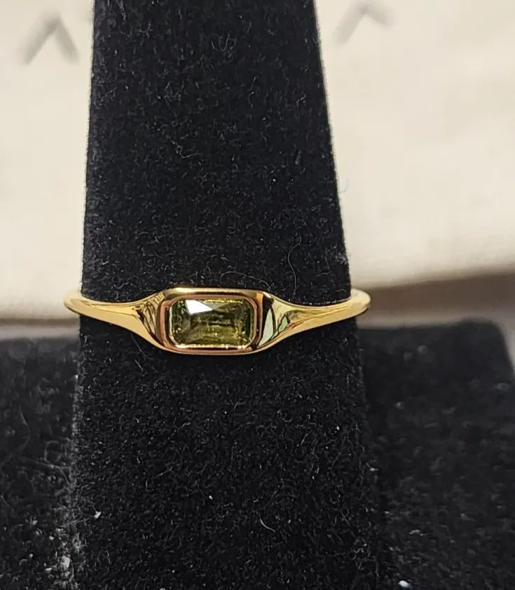 Authentic Unlock the Laguna's Heart: A 18K Gold Plated Ring for Inner Balance