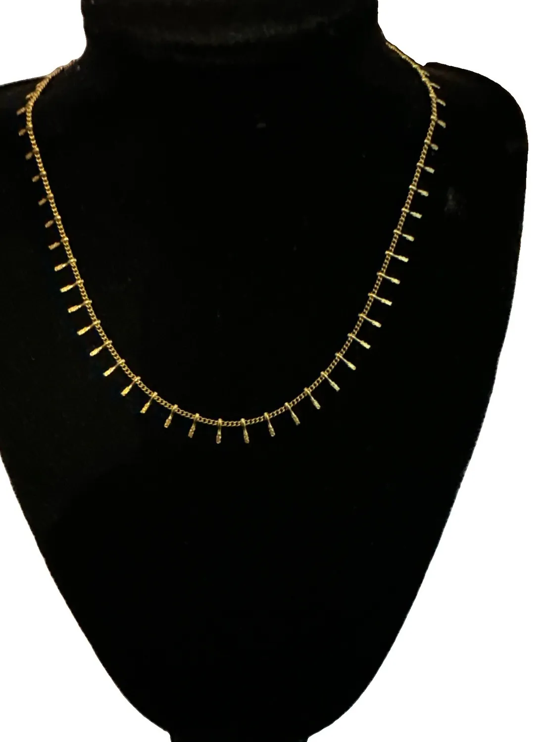 Authentic Atolea 18kt Gold Plated Antigua Choker Chain Necklace Hypoallergenic 15”+2”