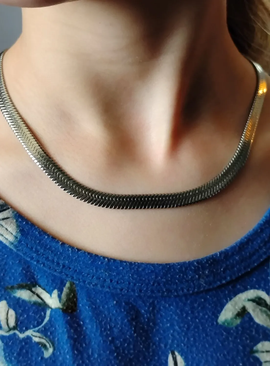 Authentic The Gilded Flow: Radiant Herringbone Serpent Choker