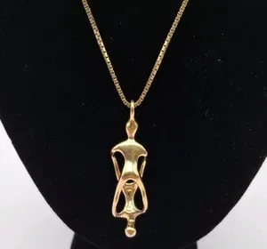 Authentic 14k Gold Plated Over .925 Sterling Silver Couple Soulmate Hug Necklace Infinity